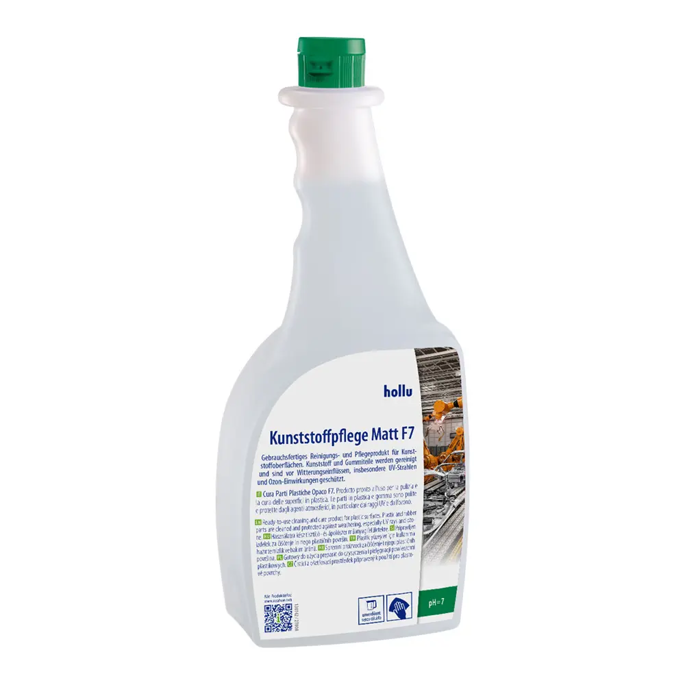 Čistilo za plastiko Hollu Kunststoffpflege Matt F7 1000ml Čistilo za plastiko Hollu Kunststoffpflege Matt F7 1000ml