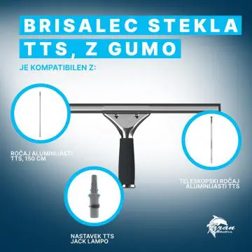 brisalec stekla kovinski tts z gumo