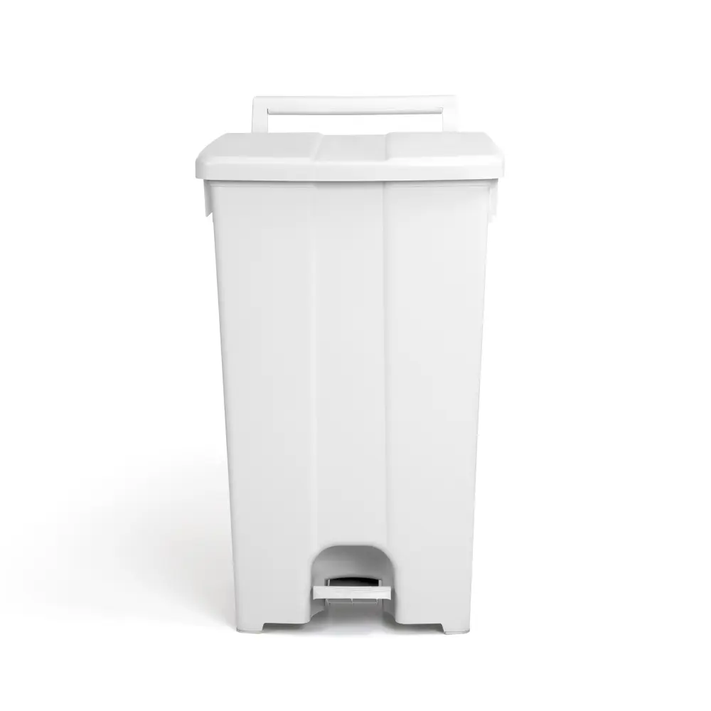 Koš za smeti TTS Derby XXL, s pedalko beli pokrov 90L Koš za smeti TTS Derby XXL, s pedalko beli pokrov 90L