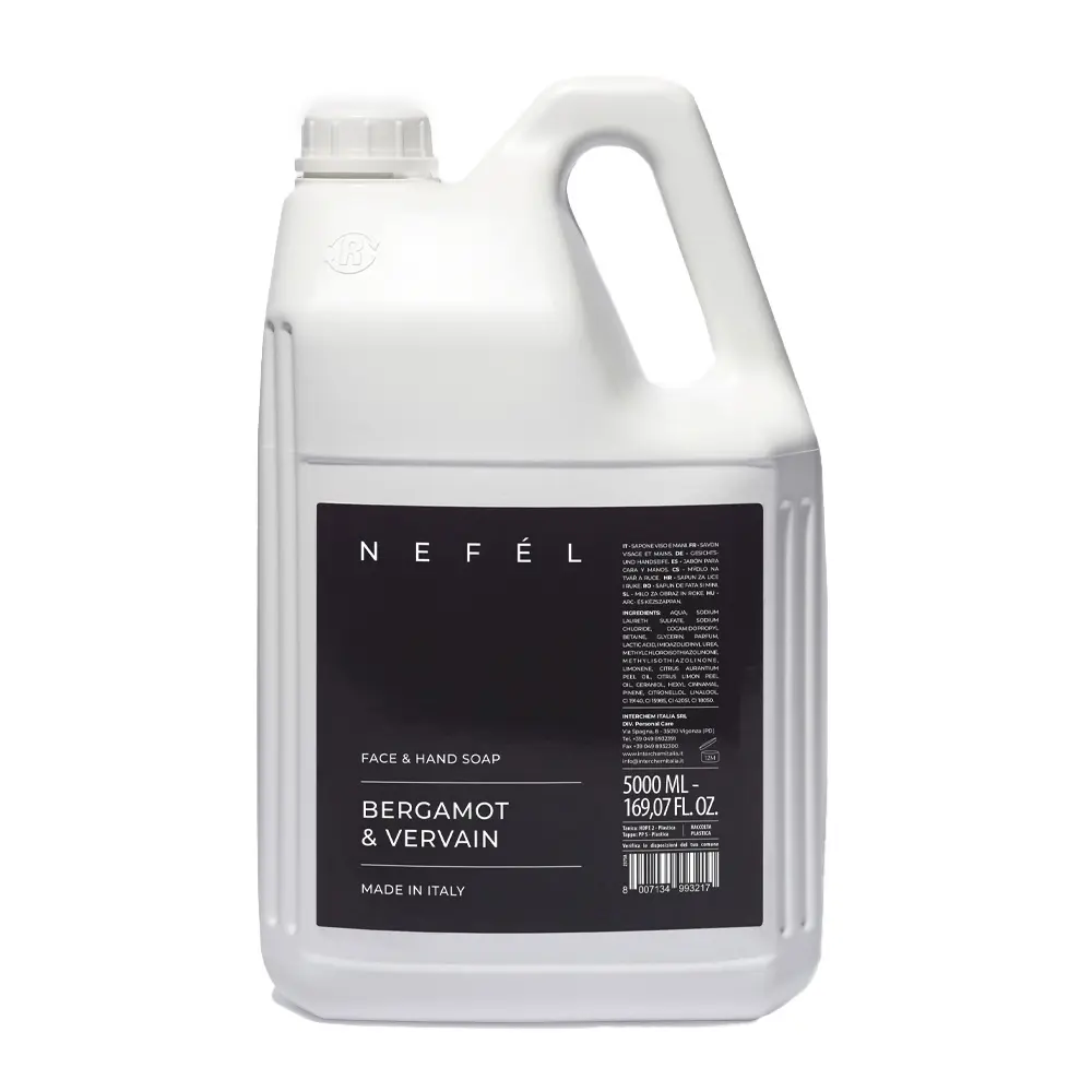 Tekoče milo za roke in obraz Nefel Bergamot & Vervain 5L Tekoče milo za roke in obraz Nefel Bergamot & Vervain 5L