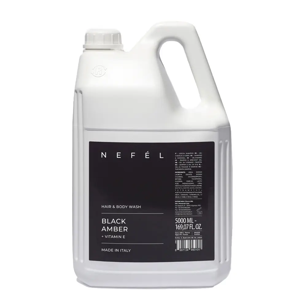 Šampon za lase in telo Nefel Black Amber 5L hotelski Šampon za lase in telo Nefel Black Amber 5L hotelski