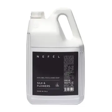 Ekološko tekoče milo za roke in obraz Nefel Silk & Flowers 5L