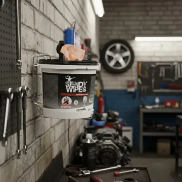 Stensko držalo za robčke za čiščenje rok v delavnici Nettuno Sendy Wipes