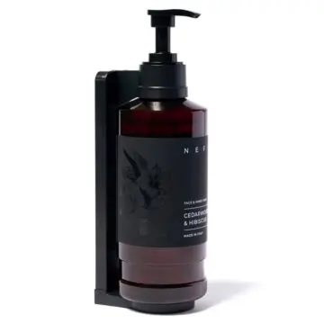 Hotelska kozmetika s stenskim nosilcem Nefel PVC črni