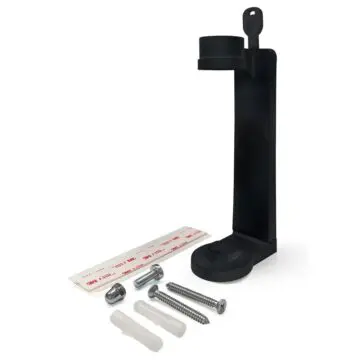 Stenski nosilec hotelske kozmetike Nefel PVC črni