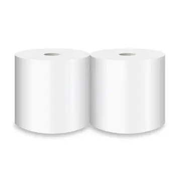 Industrijske papirnate brisače 800 listne, 160 m celuloza bele 2 roli