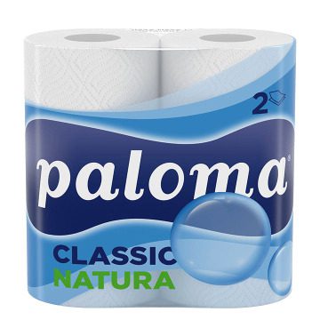 Papirnate brisače Paloma Classic Natura, kuhinjske, dvoslojne