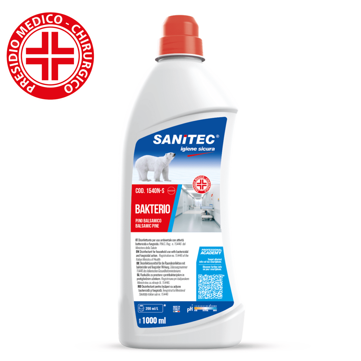 Dezinfekcijsko čistilo Sanitec Bakterio 1000ml