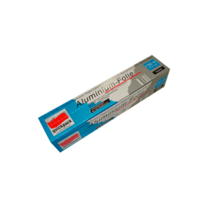 Aluminijasta folija v škatli z žagico
