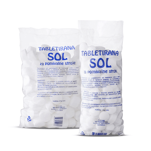 Tabletirana sol za pomivalne stroje