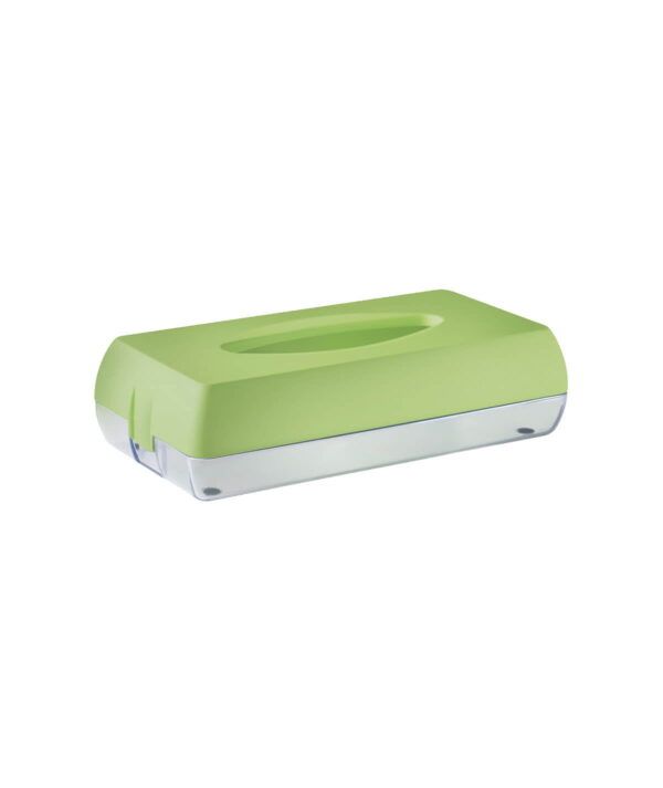 Podajalnik kozmetičnih robčkov Marplast Soft Touch zeleni