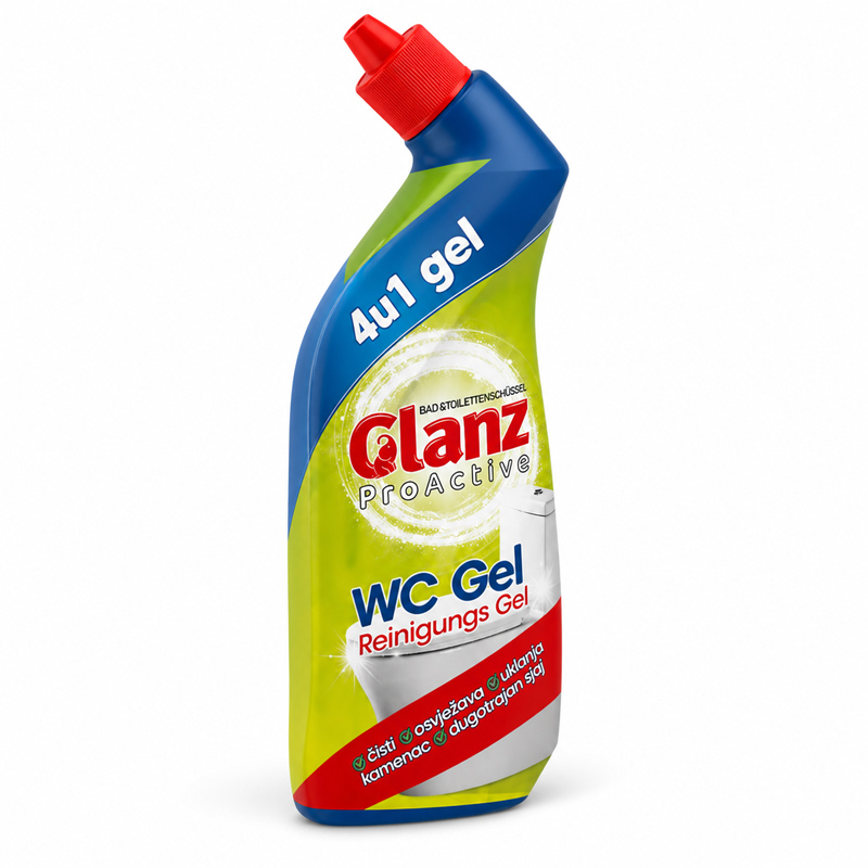 Čistilo za WC školjko Glanz Proactive WC Gel 4v1 700ml Čistilo za WC školjko Glanz Proactive WC Gel 4v1 700ml