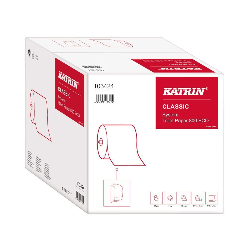 WC papir v roli Katrin Classic 800 ECO