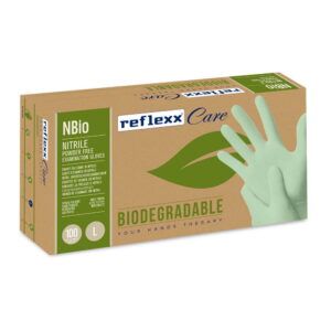 Rokavice nitril Reflexx NBio, biorazgradljive, brez pudra