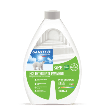 Čistilo za tla Sanitec HC4 Detergente Pavimenti, superkoncentrat 1000ml