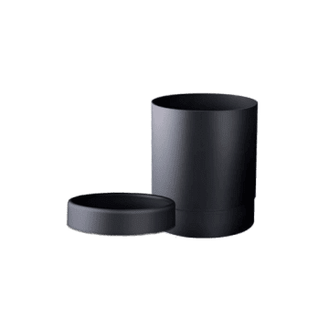 Koš za smeti Marplast Soft Touch z obročem, okrogli 13L črni