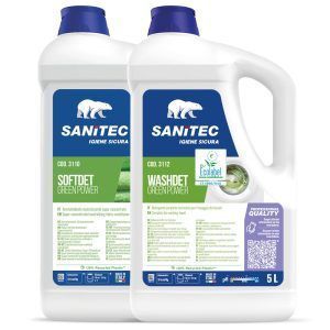 Ekološki komplet za pranje perila Sanitec Green Power Washdet Softdet 5L Ecolabel