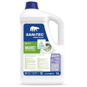 Ekološki pralni detergent Sanitec Washdet Green Power 5L