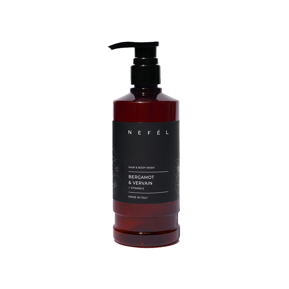 Šampon za lase in telo Nefel, različni vonji Bergamot & Vervain 480 ml
