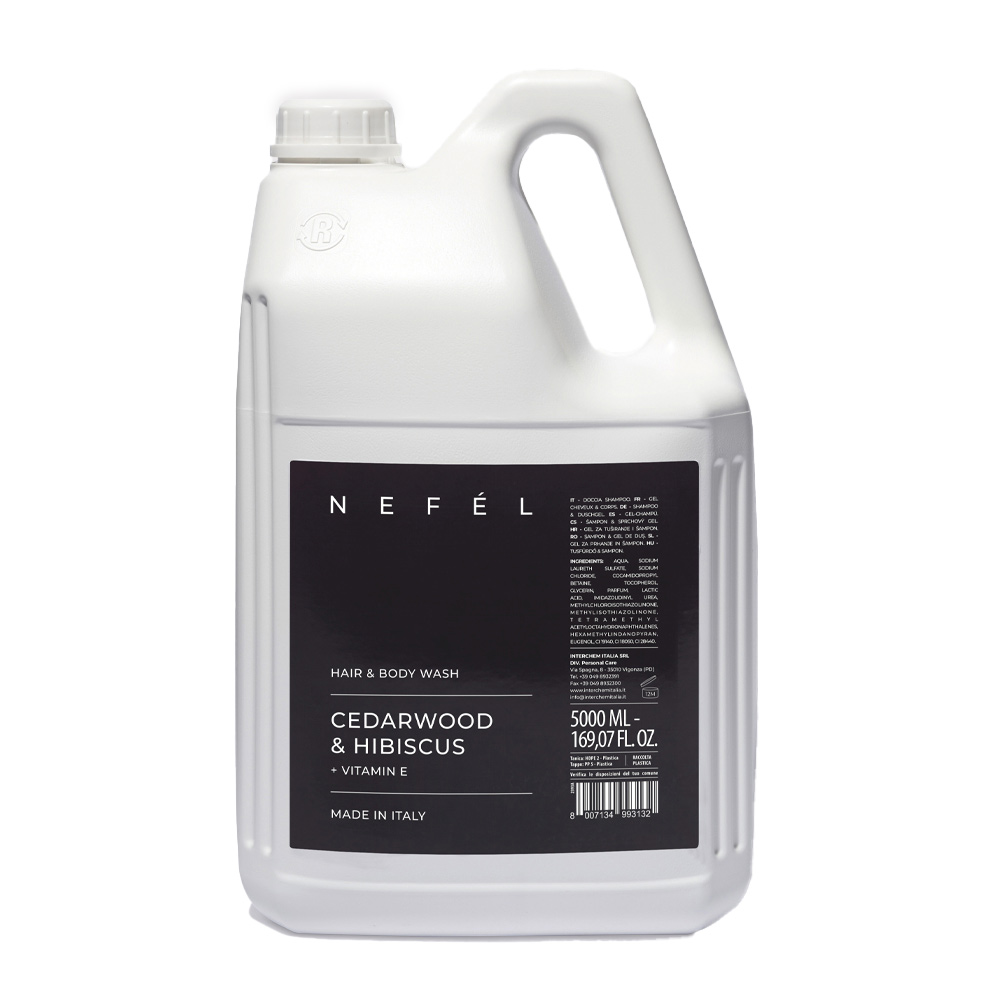 Hotelski šampon za lase in telo Nefel Cedarwood & Hibiscus 5L