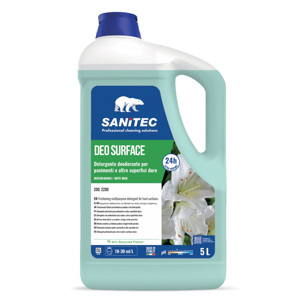 Čistilo za tla Sanitec Deo Surface Beli mah 5L Čistilo za tla Sanitec Deo Surface Beli mah 5L