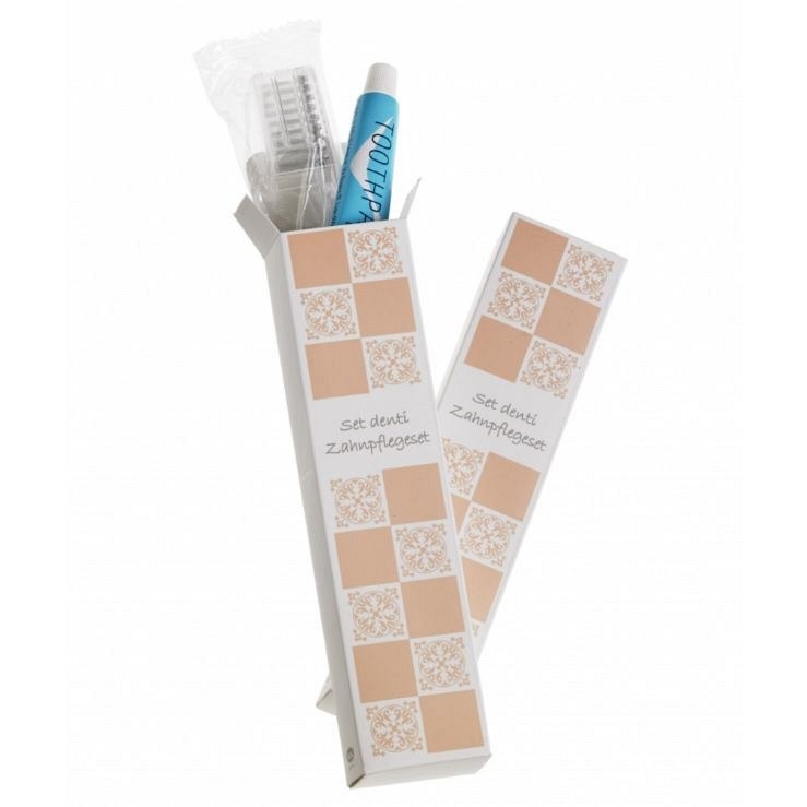 Hotelski set za ustno higieno Acanto – zobna ščetka in zobna pasta v kartonski embalaži, pakiranje 100 kosov za hotele in apartmaje Hotelski set za ustno higieno Acanto – zobna ščetka in zobna pasta v kartonski embalaži, pakiranje 100 kosov za hotele in apartmaje