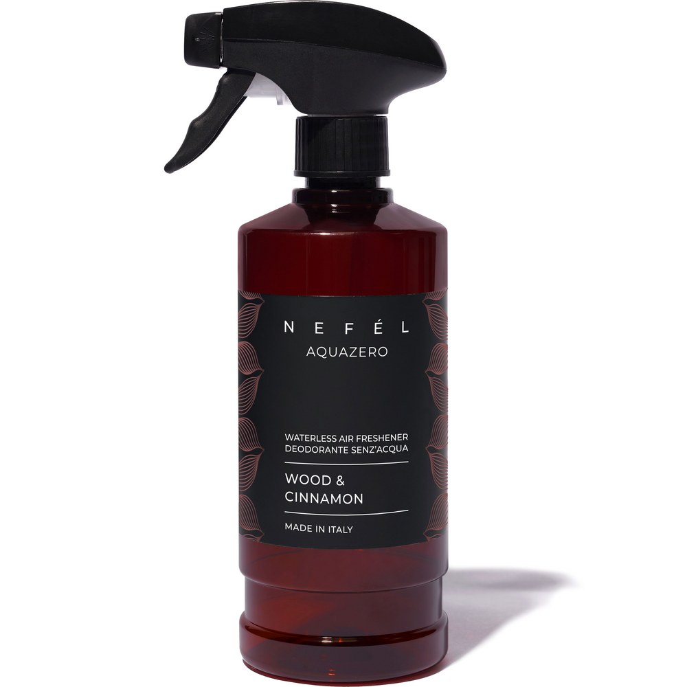 Osvežilec zraka v razpršilu NEFEL Aquazero 480 ml wood & cinnamon Osvežilec zraka v razpršilu NEFEL Aquazero 480 ml wood & cinnamon